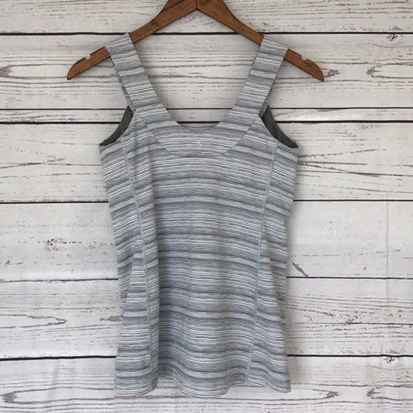 LULULEMON Space Dyed Grey Scoop Neck Tank Top 8 - Picture 7 of 8